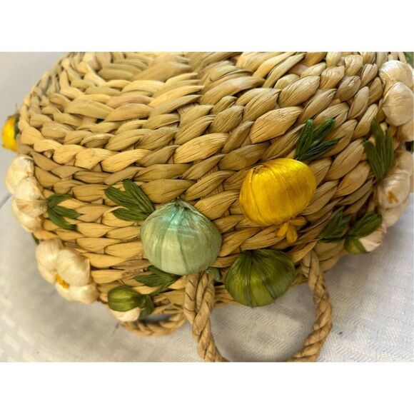 3 Wicker natural bowl nesting baskets 3D vegetables - Picture 10 of 10